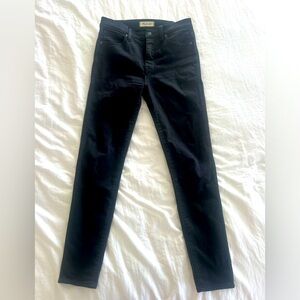 Madewell Black High-Rise Skinny Jeans